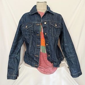 Gap Women's Blue Jean Denim Jacket SzL Preowned